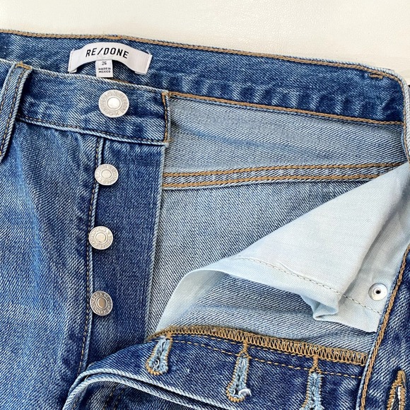 RE/DONE Originals 90s High Rise Loose Jeans Blue Haze 26 - Picture 3 of 7